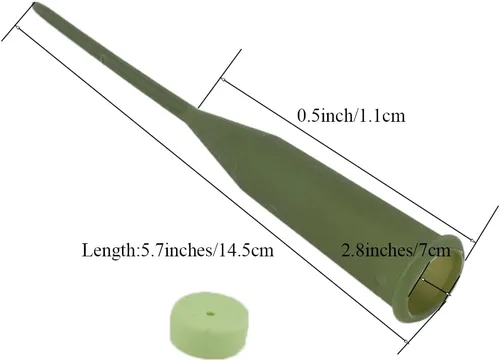 Miniatura 2 de HAHIYO 35 tubos de agua florales de plástico verde de 2.8 x 0.5 pulgadas con tallo largo y tapas de silicona, viales de flores para plantas