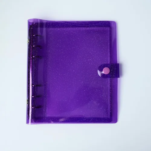 Miniatura 9 de Álbum de fotos de cabina de fotos - Cuaderno con purpurina de 6 anillas, carpeta brillante con 20 fundas para fotos de 2x6 - Se adapta a 80 tiras