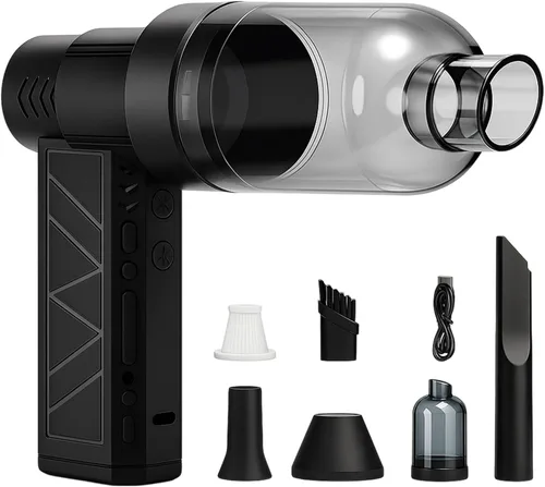 Mini soplador de nieve turbo, soplador LED turbo de alta velocidad de 130,000 RPM para automóvil con diseño de modo doble, soplador turbo