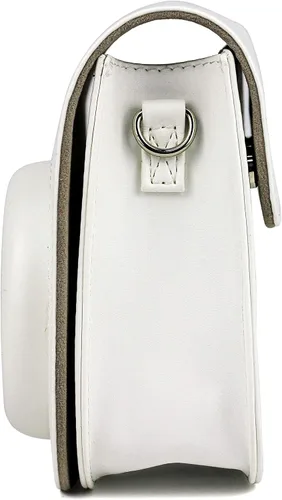 Miniatura 3 de Epicgadget Funda para cámara instantánea Fujifilm Instax Mini 11, funda de PU con correa extraíble para cámara Fujifilm Instax Mini 11 (blanco)