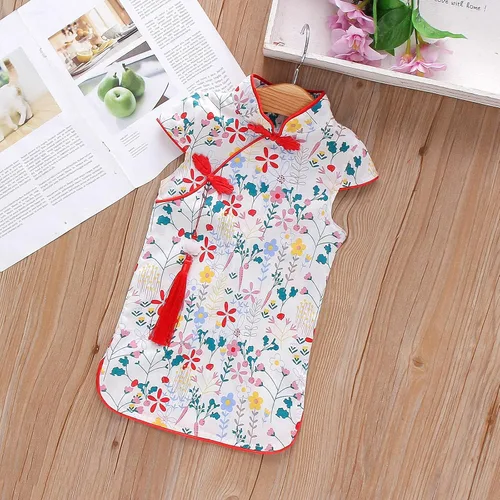 Miniatura 2 de Vestido de princesa casual Cheongsam de estilo chino, para niña