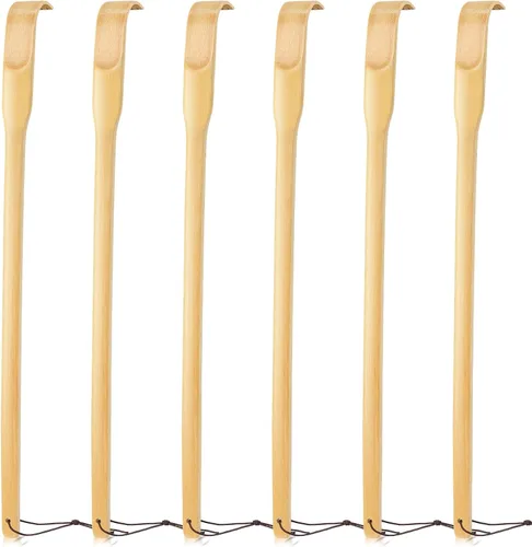 Miniatura 13 de Rascador de espalda, 2 piezas de 16.5 pulgadas, natural, fuerte, resistente, tradicional, de bambú, masajeador de relajación corporal para aliviar