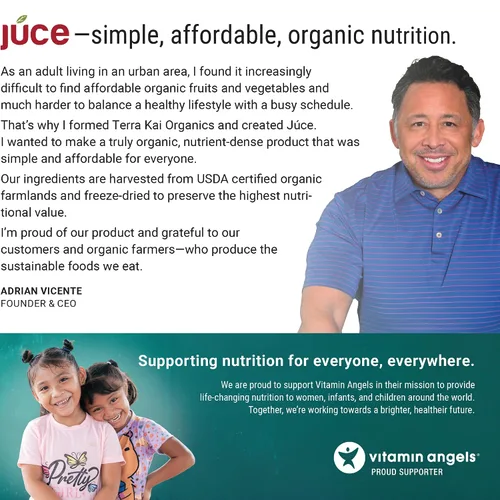 Miniatura 9 de Terra Kai Organics JUCE Greens – Mezcla para bebida superalimento - Impulsa la inmunidad y la desintoxicación con USDA vegetales verdes orgánicos