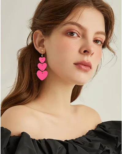 Miniatura 6 de Aretes de clip para mujer, aretes colgantes de cuero con clip para mujer, aretes sin perforaciones