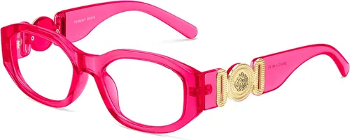 Miniatura 8 de FEISEDY Retro Moda Azul Gafas De Luz Mujer Hombres Vintage 90s Pequeño Angosto Angostos Cuadrados B0316 Azul hielo mate.