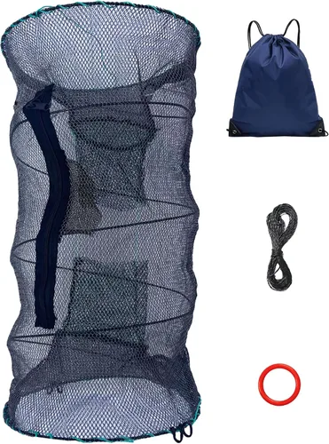 Miniatura 9 de Fishing Bait Trap,Foldable Minnow Trap,Crab Trap,Fishing Net,Bait Cage for Crabs Minnow Lobster Shrimp Crawfish