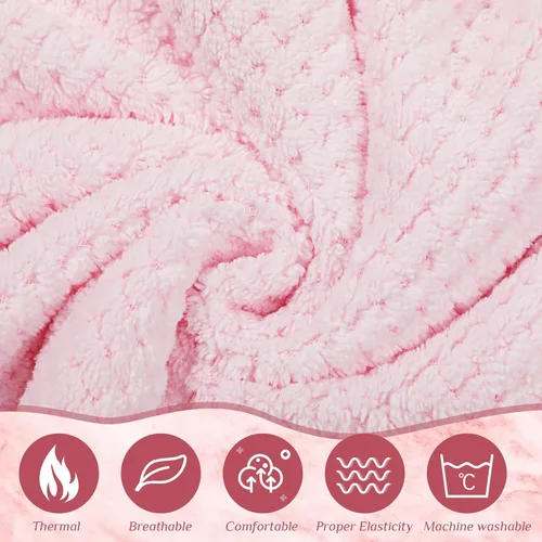 Miniatura 49 de 4 toallas envolventes para mujer, bata de spa con cierre ajustable, parte superior elástica, envoltura ligera para baño y ducha