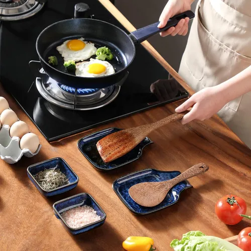 Miniatura 5 de vancasso Soporte de cuchara Stern para cocina, soporte de cuchara cuadrado de cerámica para encimera, soporte de utensilios resistente al calor