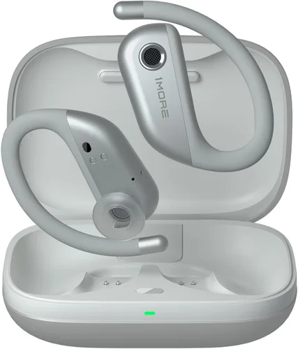 1MORE Fit Open Earbuds S50, auriculares inalámbricos de oreja abierta Bluetooth 5.3 con 4 micrófonos, auriculares con ganchos para las orejas para