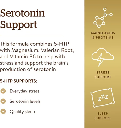 Miniatura 4 de Solgar 5-HTP 100 mg, 90 cápsulas vegetales - Promueve la relajación - Apoyo positivo al estado de ánimo y estrés - Sin OMG, vegano, sin gluten, sin