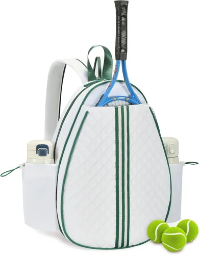 Miniatura 26 de Mochila de tenis Sucipi, mochila de tenis acolchada con bandolera cruzada, bolsas para raquetas de tenis resistentes al agua para mujeres y hombres