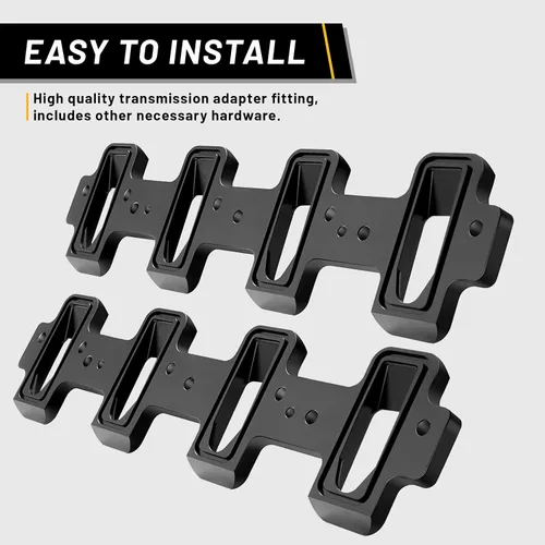 Miniatura 4 de LS1 Placas adaptadoras de colector de admisión rectangular para culata de puerto catedral a LS3 LSA ZL1 CTS-V (negro)