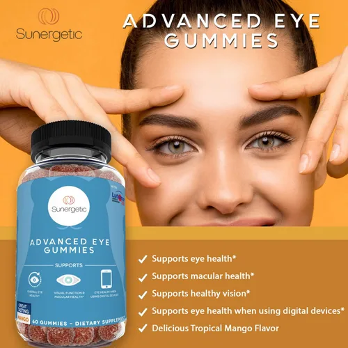 Miniatura 4 de Gomitas prémium de apoyo ocular – Gomitas de luteína con zeaxantina que apoyan la salud general de los ojos, la visión y la salud macular – Gomitas