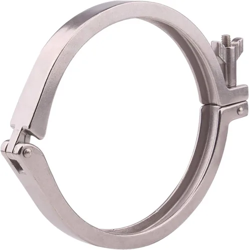 Miniatura 15 de DERNORD Abrazadera Sanitaria de Acero Inoxidable de Un Solo Pin Tri Clamps Trébol (Tubo OD: 3")