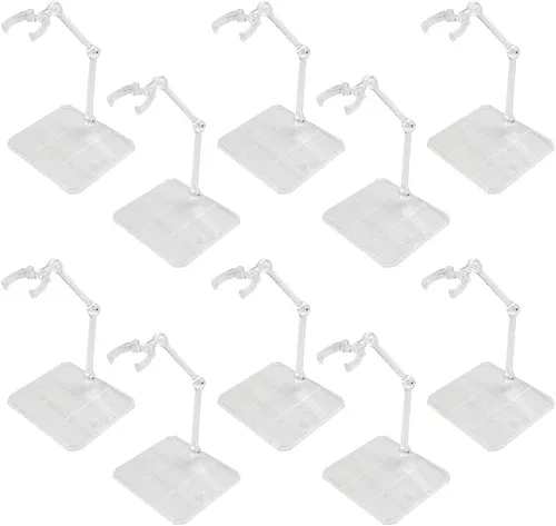 Kit de soporte de figura de acción de 10 piezas, soporte de base de acción flexible para figuras de acción Gundam, kits de modelos de bricolaje