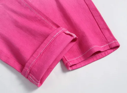 Miniatura 44 de Baylvn - Pantalones de mezclilla entallados y estampados para hombre con corte recto