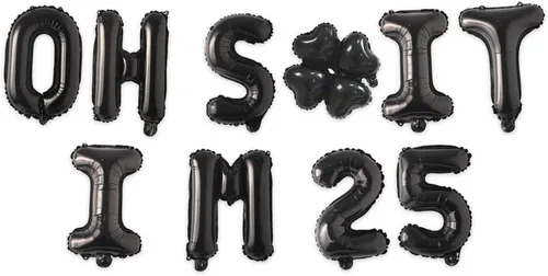 Miniatura 53 de Globos de látex de 16 pulgadas con texto en inglés "Oh I'm 14" Black Hallo Fourteen Cheers to 14 Years Old Theme Decor for Man Woman Happy 14th