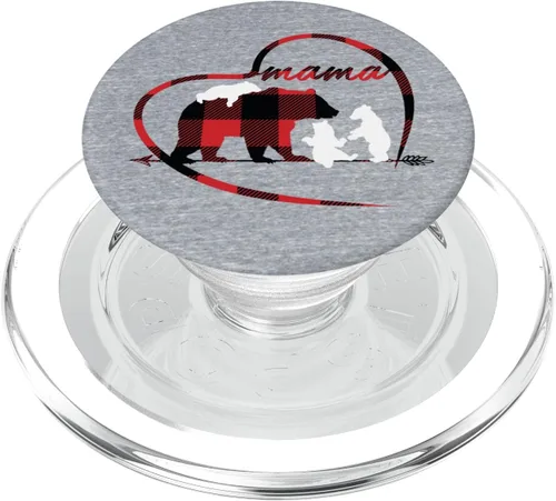 Miniatura 8 de Mama Bear Pop Socket 3 Cubs Plaid Madre Día Regalo PopSockets Grip and Stand for Phones and Tablets