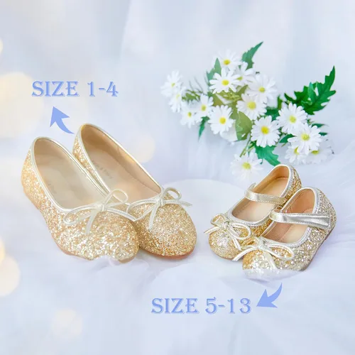 Miniatura 3 de Felix & Flora - Zapatos bajos de vestir con flores para niña pequeña, tipo bailarina, para fiesta, escuela o boda