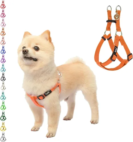 Miniatura 69 de PUPTECK arnés para perro para no jalar, reflejante, ajustable, básico, de nailon, chaleco para cachorro, para caminar al aire libre con etiqueta