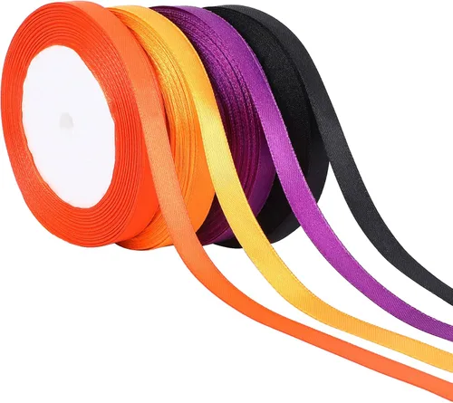 Miniatura 21 de DECYOOL - Cinta de Navidad, 4 rollos de 100 yardas de cintas navideñas para envolver regalos (0.6 in de ancho, rojo, verde, dorado y plateado)