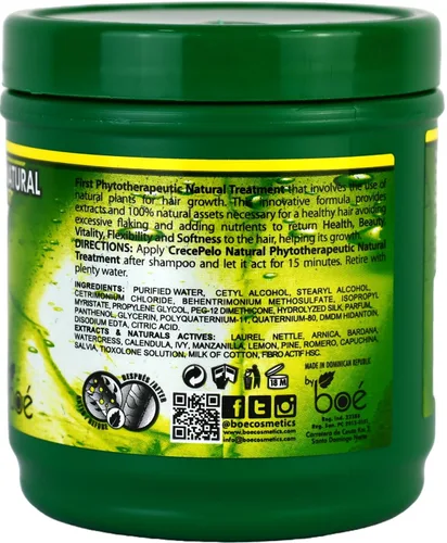 Miniatura 2 de Boe Crece Pelo Tratamiento Tarro, 8.46 oz/240g