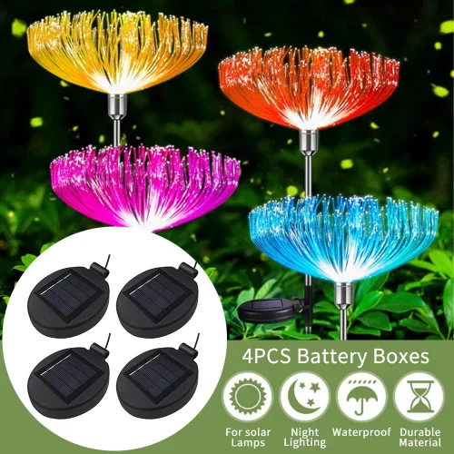 Miniatura 4 de Parte superior de repuesto de luz solar para luz de flor, panel solar LED, parte de repuesto para decoración de flores al aire libre, jardín, patio