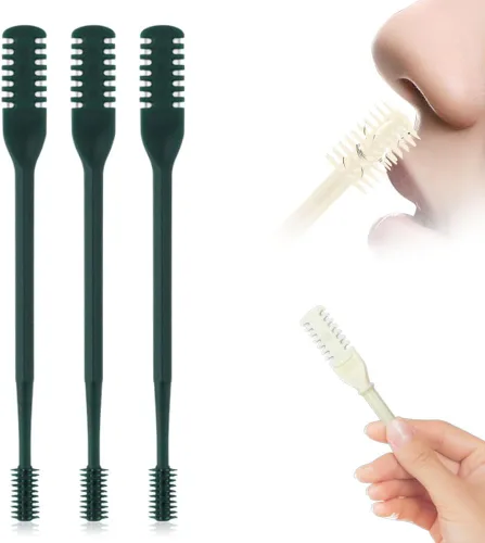Miniatura 10 de Recortador de Vello Nasal 2 en 1, Cuchillo de Vello Nasal de Doble Cara Mejorado, Cortador de Vello Nasal Manual para Mujeres y Hombres (Crema, 3)