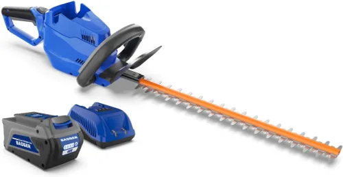 Miniatura 8 de Wild Badger Power Cortasetos de 20 V mejorada, inalámbrica de 22 pulgadas con protector y parachoques, ligera, potente, batería de 2.0 AH y cargador