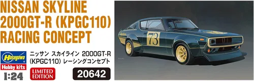 Miniatura 7 de Hasegawa 20642 1/24 Nissan Skyline 2000GT-R Racing Concept Model Kit, multicolor