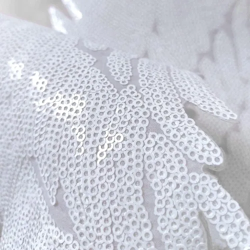 Miniatura 3 de LOCOMO Parche para coser con alas de ángel de lentejuelas grandes para decoración de ropa y chaqueta Blanco