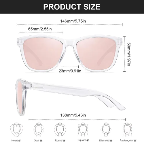 Miniatura 3 de Gafas de sol para mujer y hombre, clásicas, retro, polarizadas, gafas de sol de moda, protección UV400