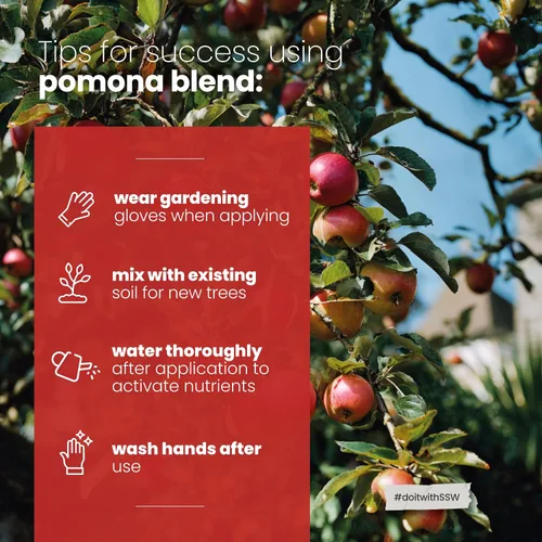 Miniatura 5 de Soil Seed & Water Fertilizante orgánico Pomona Blend - Enmienda del suelo para árboles frutales de pepita y hueso