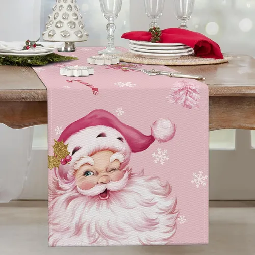 Miniatura 8 de Bonhause Camino de Mesa Navideño a Cuadros Buffalo Rojo y Negro de 13x72 Pulgadas Xmas Believe Trineo Decoración Estacional de Invierno para Mesa