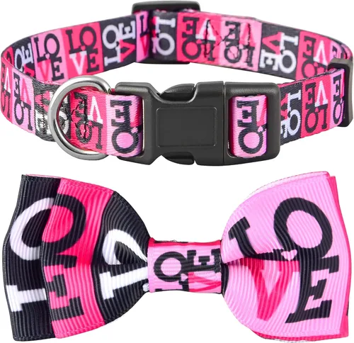 Miniatura 8 de Collar para perro con bandera estadounidense con pajarita, 4 de julio, para perros grandes, medianos y pequeños