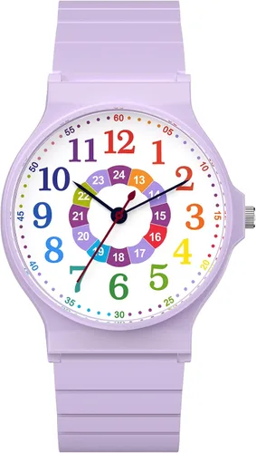 Miniatura 16 de SOCICO Reloj Analógico para Niños y Niñas, Dial Delgado 30M Resistente al Agua Reloj Deportivo de Camuflaje, Relojes de Pulsera Fáciles de Leer
