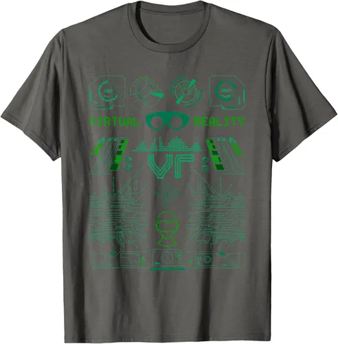 Miniatura 53 de Camiseta de realidad virtual VR Retro Gamers, Negro, S