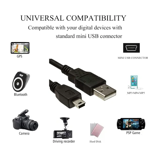 Miniatura 6 de Cable USB UC-E4, compatible con Nikon D610 D2 D3 D3X D100 D90 D80 D70S D70 D60 D50 D40 D40X D200 D300 D3000 D3100S D3100 D7000 D700 0 cable