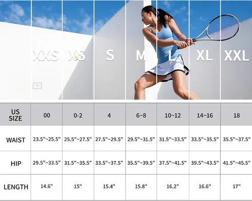 Miniatura 6 de Faldas de tenis plisadas con bolsillos para mujer falda pantalón de golf ropa deportiva para correr entrenar y hacer deportes