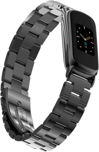 Miniatura 2 de Correa de reloj de metal compatible con Fitbit Inspire 3 de acero inoxidable, repuesto para reloj inteligente Inspire3, accesorio para mujeres