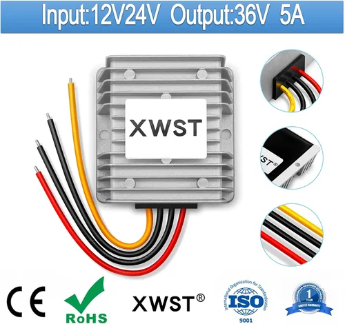 Miniatura 2 de Regulador de voltaje CC Convertidor de impulso DC 12V 24V Step Up to 36V 5A 180W Convertidor de energía impermeable módulo transformador