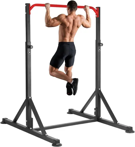 Miniatura 9 de Pull Up Station, Power Tower Adjustable Pullup Bar Free Standing, Heavy Duty Multifunction Strength Training Pull Up Bar, Gym Workout Fitness