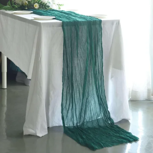 Miniatura 67 de Efavormart - Camino de mesa de gasa verde salvia de 10 pies, tela de gasa de 120 pulgadas para bodas de jardín botánico, eventos de primavera