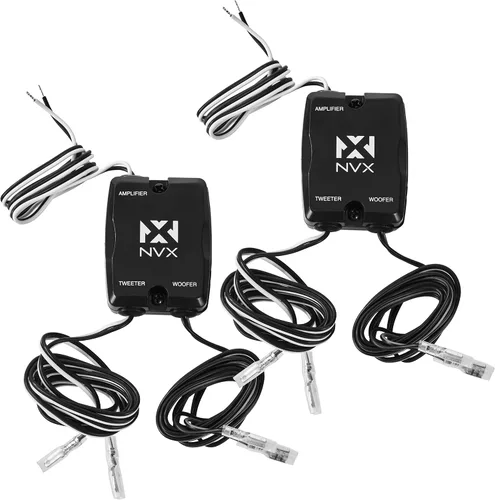 Miniatura 9 de NVX® NSP65KIT Altavoces de coche de 6.5", 600W máx., 200W RMS, sistema de 2 vías con componentes con tweeters de cúpula de seda y cruces pasivos