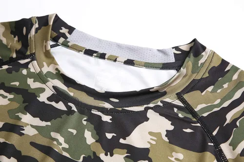Miniatura 4 de NOOZ Camisa de compresión de manga larga con cuello redondo para hombre