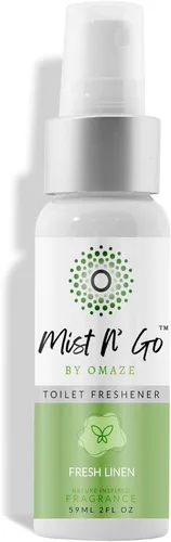 Miniatura 58 de Mist N' Go by Omaze - Aerosol de Baño de Viaje para Inodoro Eliminador de Olores - Aerosol de Inodoro de Viaje para Ambientador de Aire de Baño