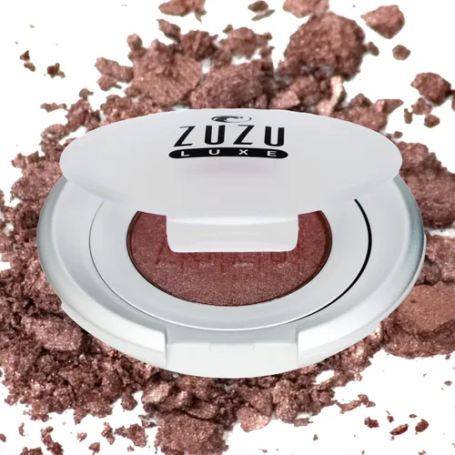 Miniatura 5 de Zuzu Luxe Sombra de ojos mineral (oro egipcio - dorado/brillo cálido), fórmula rica y aterciopelada suave. Natural, sin parabenos, vegano, sin