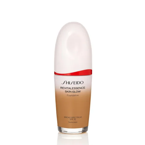 Shiseido RevitalEssence Skin Glow Foundation SPF 30 - Buildable, Medium Coverage - 24-HR Hydration & 12-HR Wear - Transfer, Crease & Fade Resistant