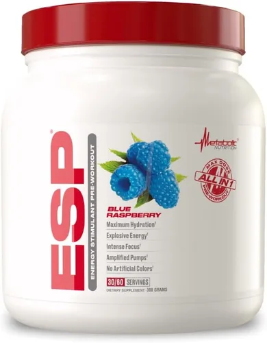 Suplemento de nutrición metabólica ESP. Suplemento energizante y estimulador de la resistencia de preentrenamiento. Mayor energía y concentración,