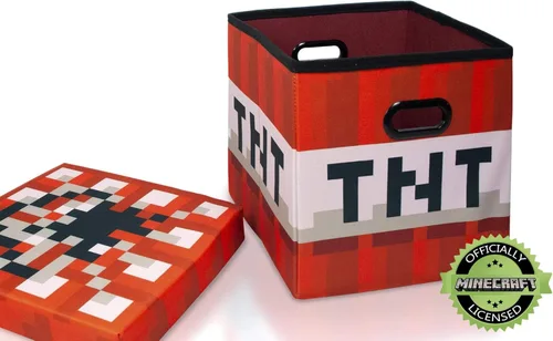 Miniatura 4 de MINECRAFT TNT - Cubo de almacenamiento organizador de bloques Bloque TNT de cubos de almacenamiento Cubos de organización Cubo cuadrado de 15